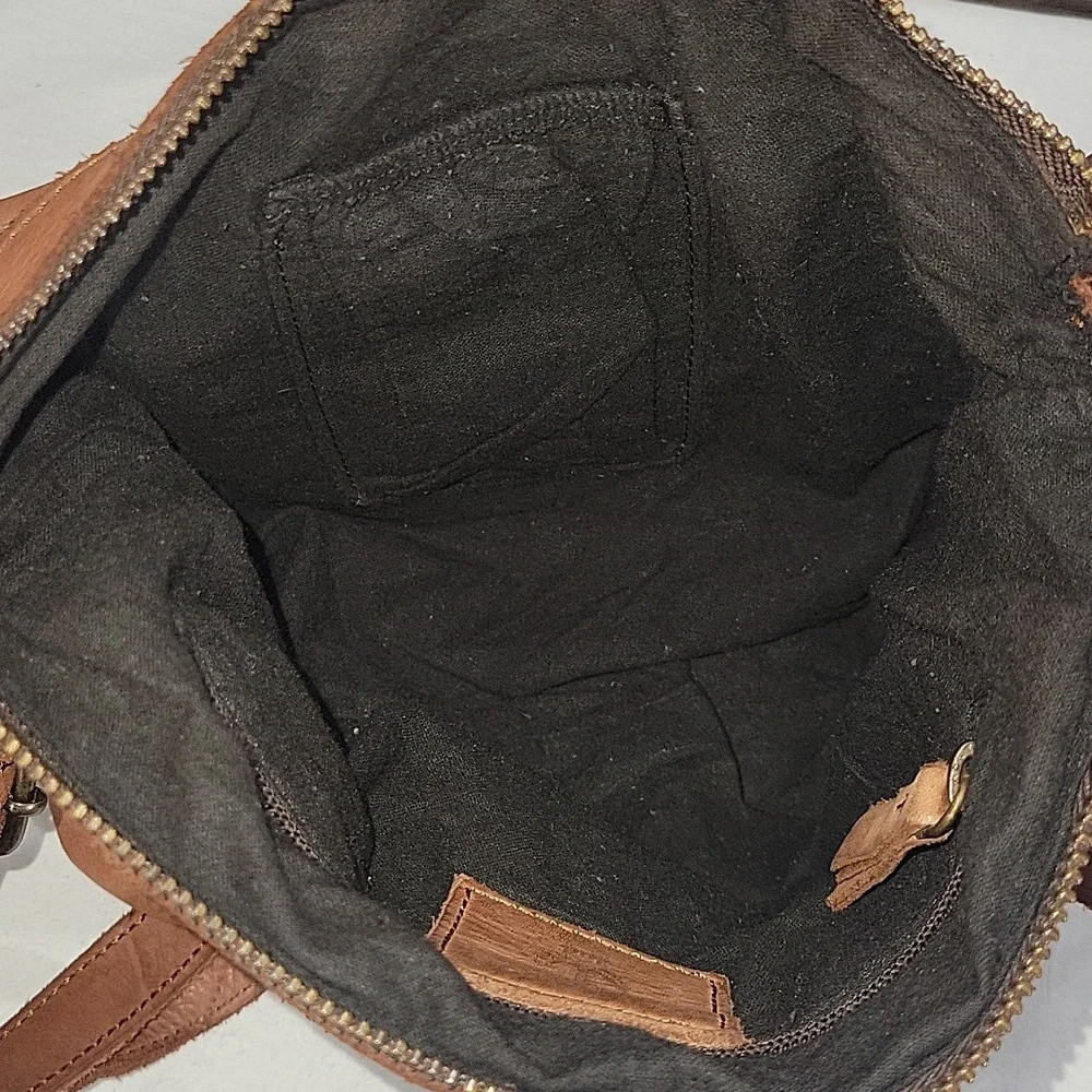 Harbour 2Nd for Anthropologie Brown Leather Crossbody Bag